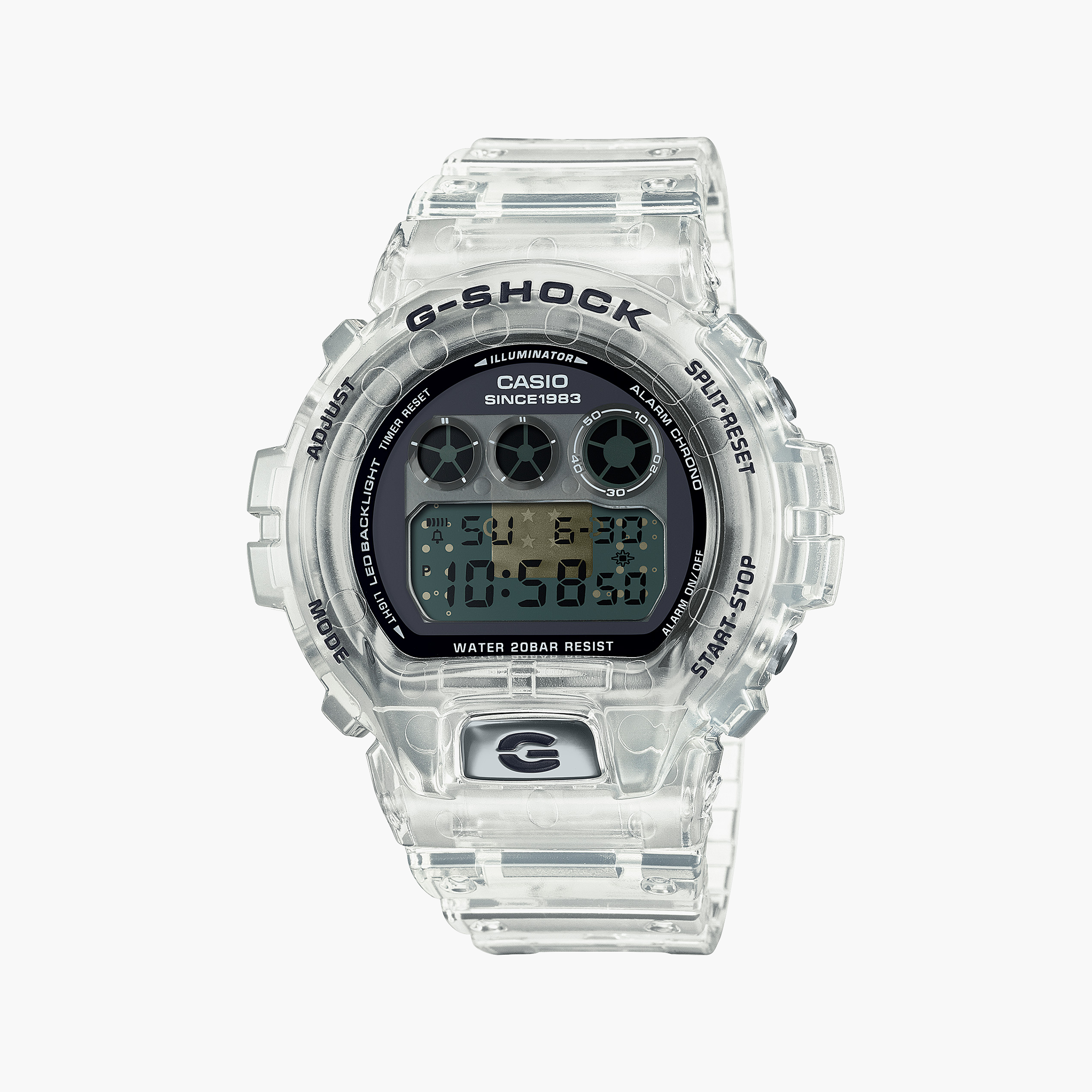 Casio G-Shock Men's Translucent Resin Watch, Digital | DW-6940RX-7ER
