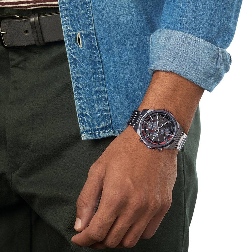 CASIO EFR-S572DC-1AVU TIMELESS ELEGANCE - MEN’S STAINLESS STEEL CHRONOGRAPH WATCH-i-Watch-4