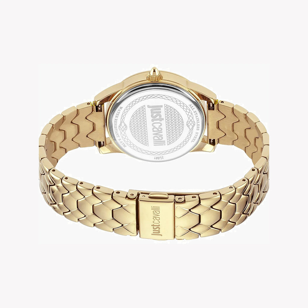 JUST CAVALLI Women's Watch with Gold Stainless Steel Case and Gold Stainless Steel Band-i-Watch-4