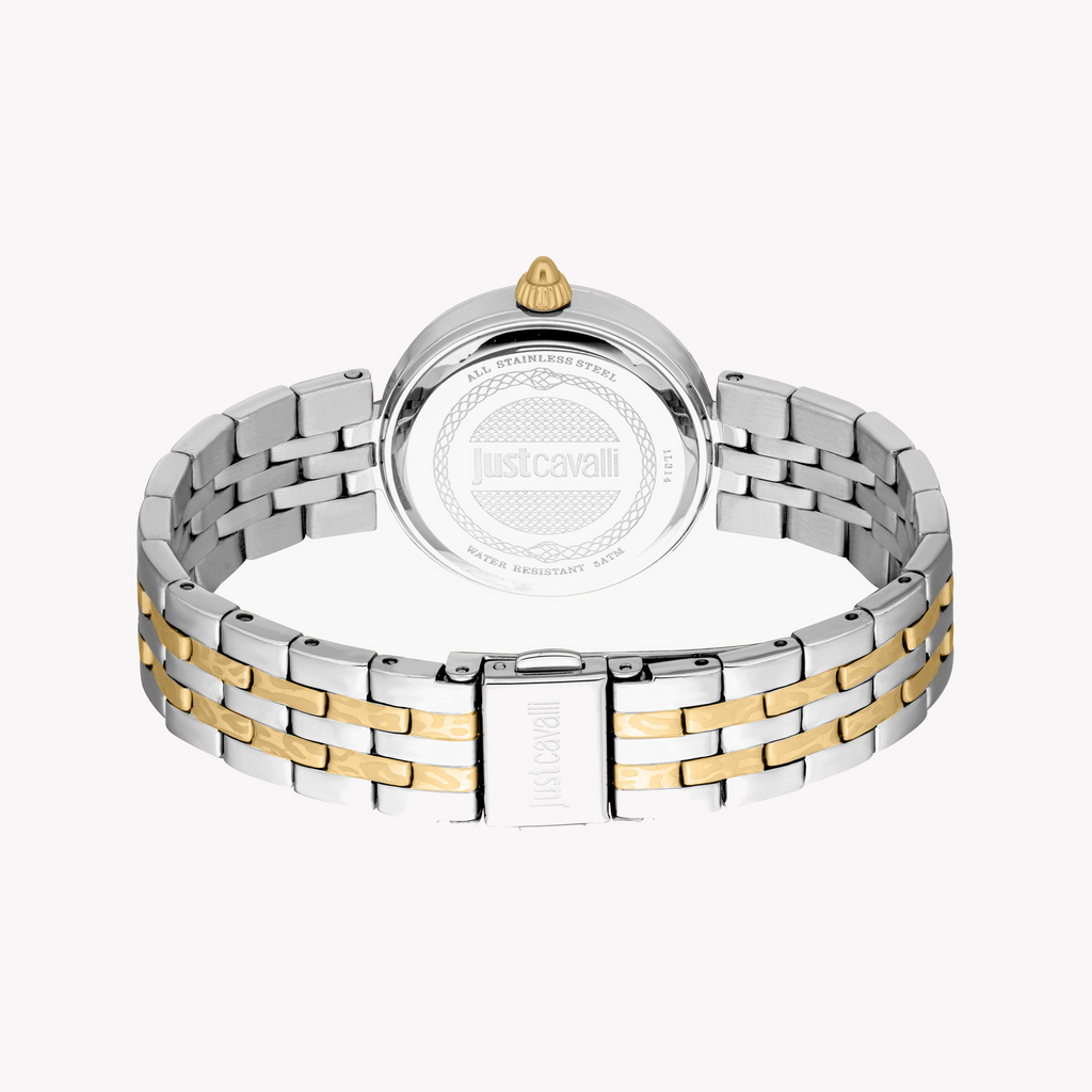 JUST CAVALLI JC1L314M0085 - ELEGANT TIMEPIECE FOR THE MODERN WOMAN - TWO-TONE SILVER & GOLD 30MM-i-Watch-3