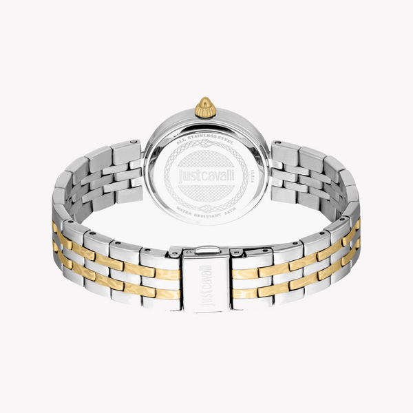 Just Cavalli Women's Two-Tone Watch, Silver Dial | Jc1l314m0085 by i-watch