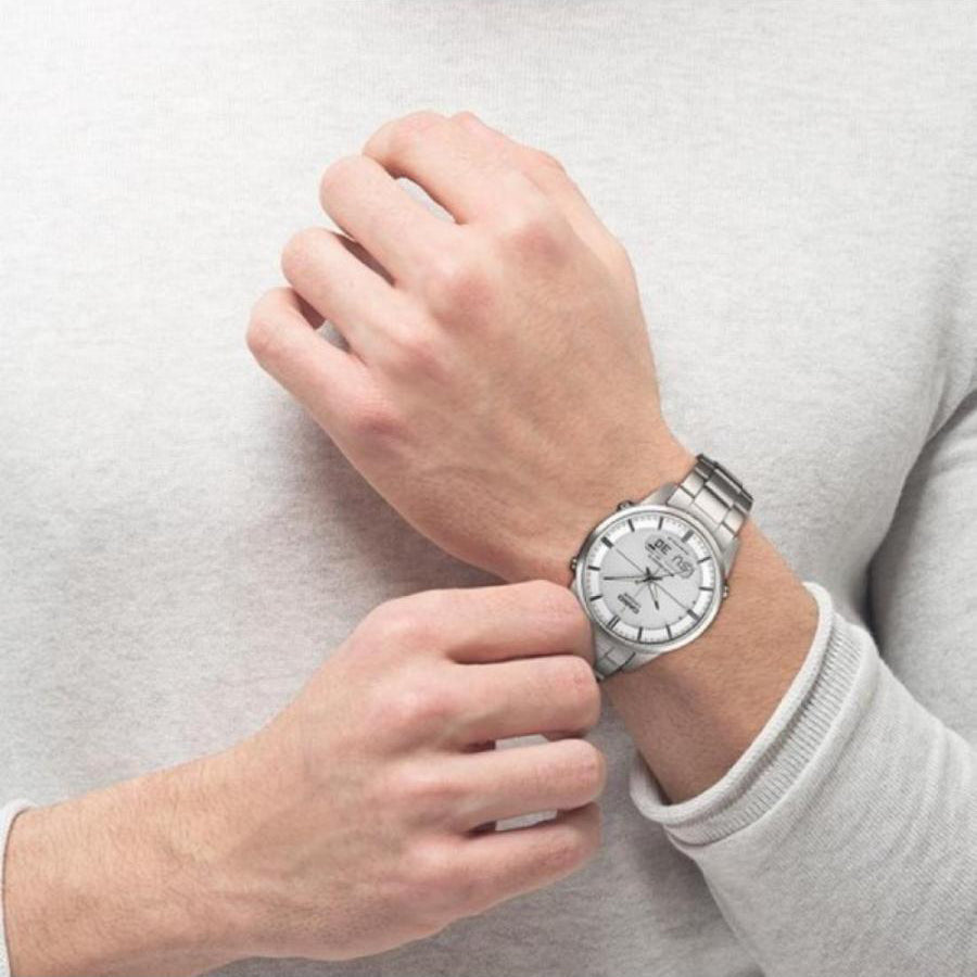 CASIO LCW-M170TD-7AER - ELEGANT SOLAR MEN'S WATCH WITH TITANIUM BRACELET & MULTIFUNCTIONALITY-i-Watch-4