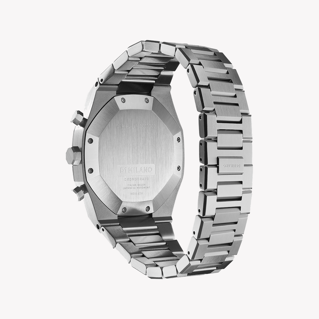 D1 MILANO Men's Stainless Steel Silver/Black Watch | D1-CHBJ08