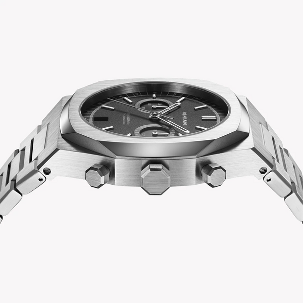D1 MILANO Men's Stainless Steel Silver/Black Watch | D1-CHBJ08 by i-watch