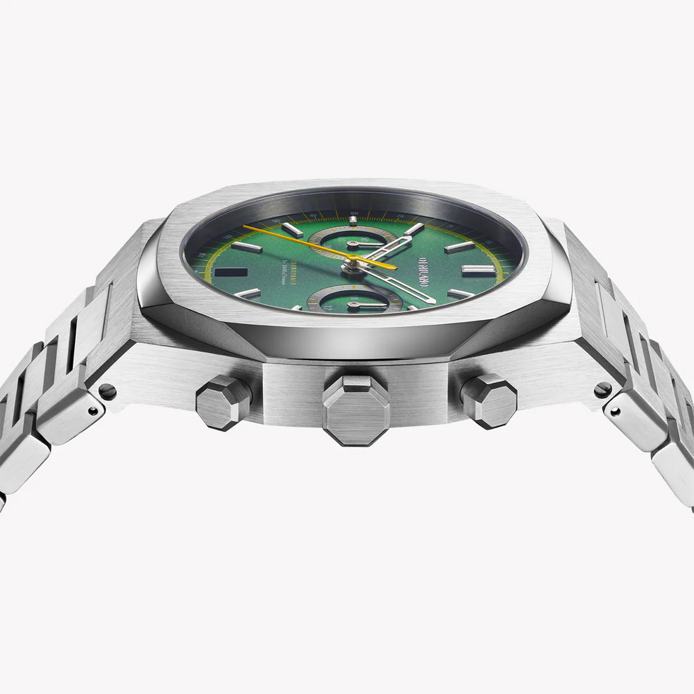 D1 MILANO Men's Silver Green Watch | D1-CHBJ10 by i-watch