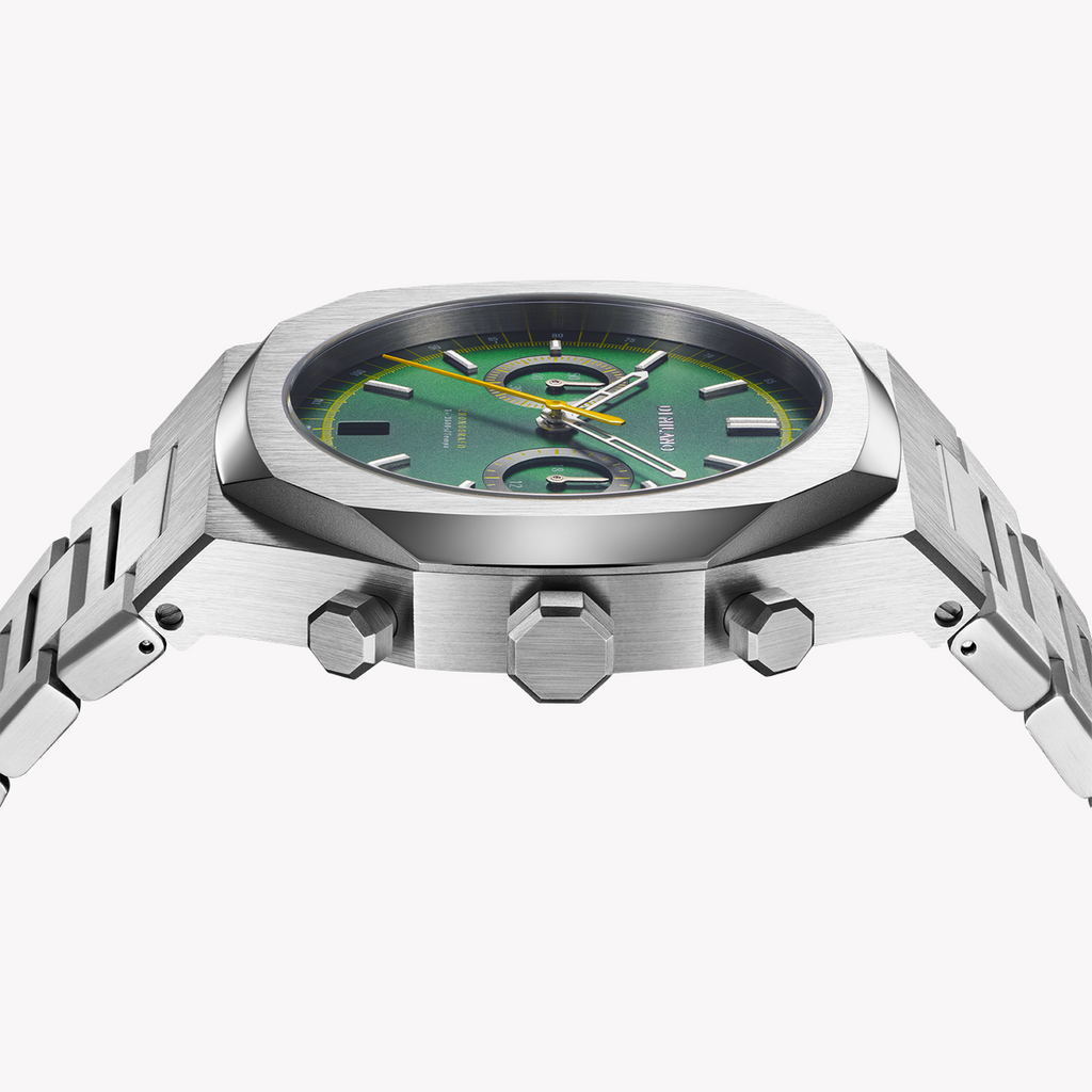 D1 MILANO Men's Silver Green Watch | D1-CHBJ10