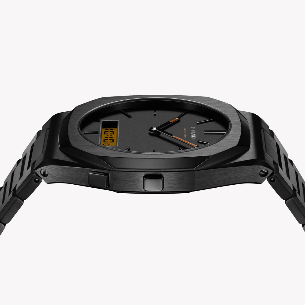 D1 MILANO Men's Black Stainless Steel Watch | D1-DGBJ02