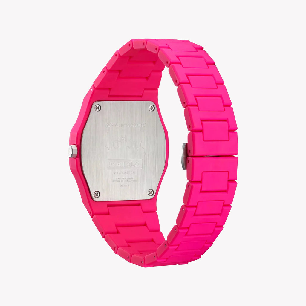 D1 MILANO Men's Pink Polycarbonate Watch | D1-PCBJ32