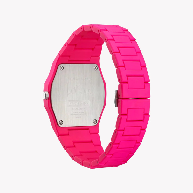 D1 MILANO Men's Pink Polycarbonate Watch | D1-PCBJ32 by i-watch