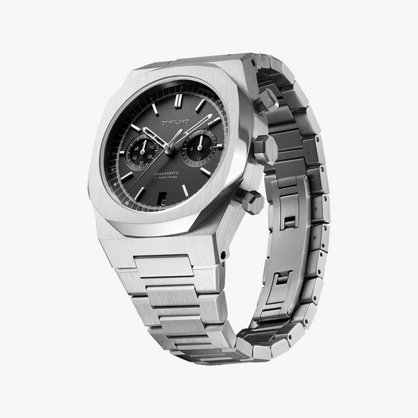 D1 MILANO Men's Stainless Steel Silver/Black Watch | D1-CHBJ08 by i-watch