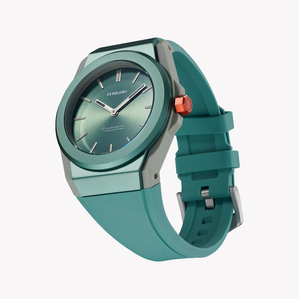 D1 MILANO Men's Green Carbon Watch | D1-CLRJ07