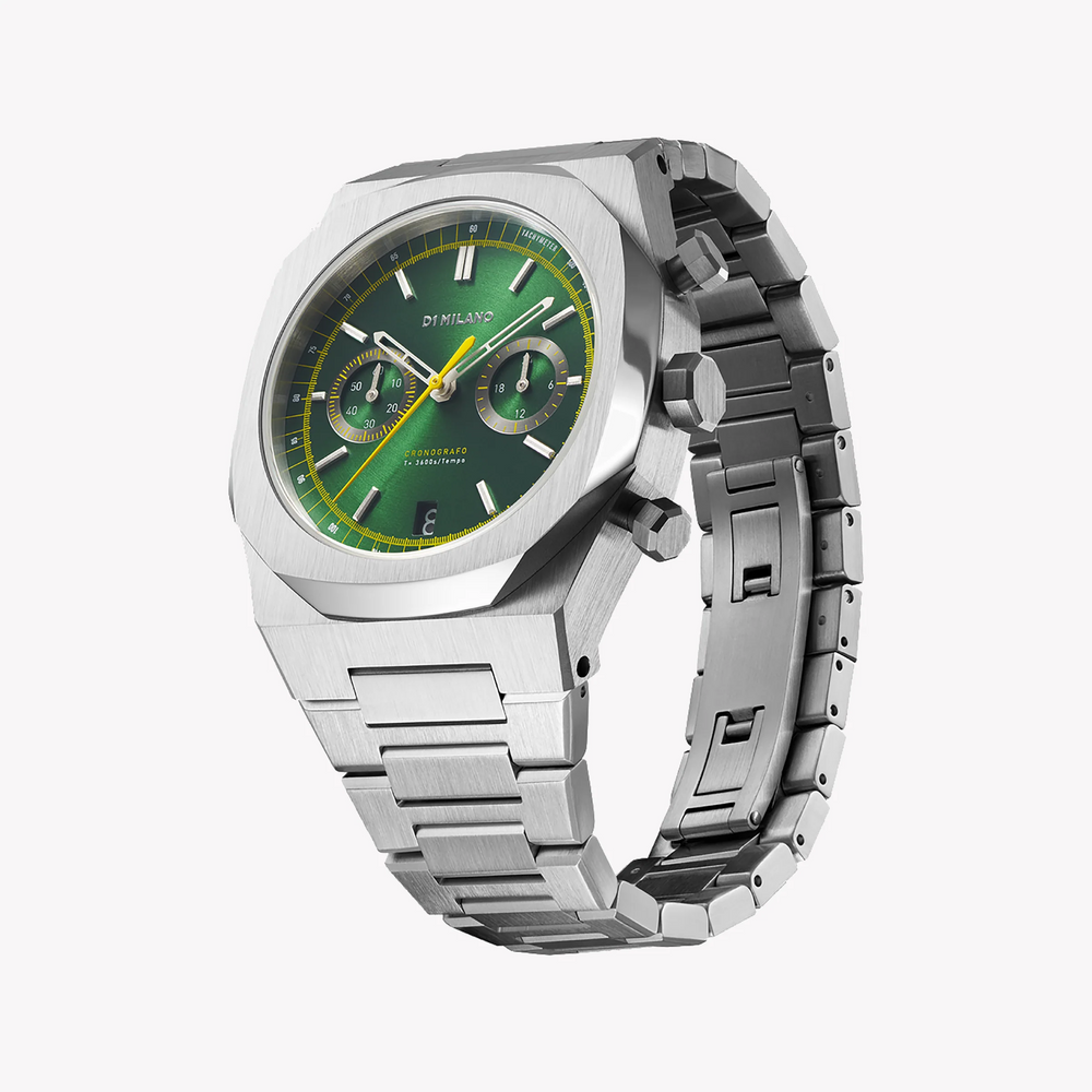 D1 MILANO Men's Silver Green Watch | D1-CHBJ10 by i-watch