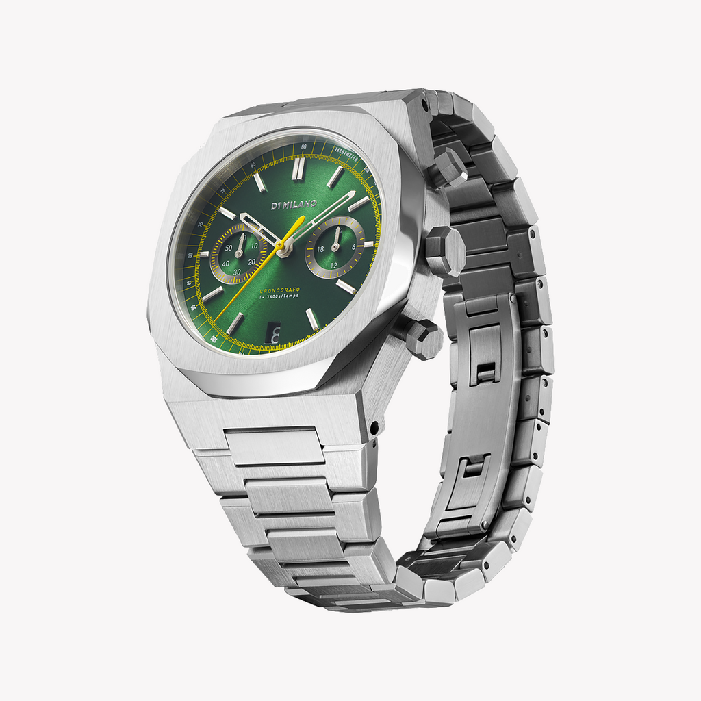 D1 MILANO Men's Silver Green Watch | D1-CHBJ10