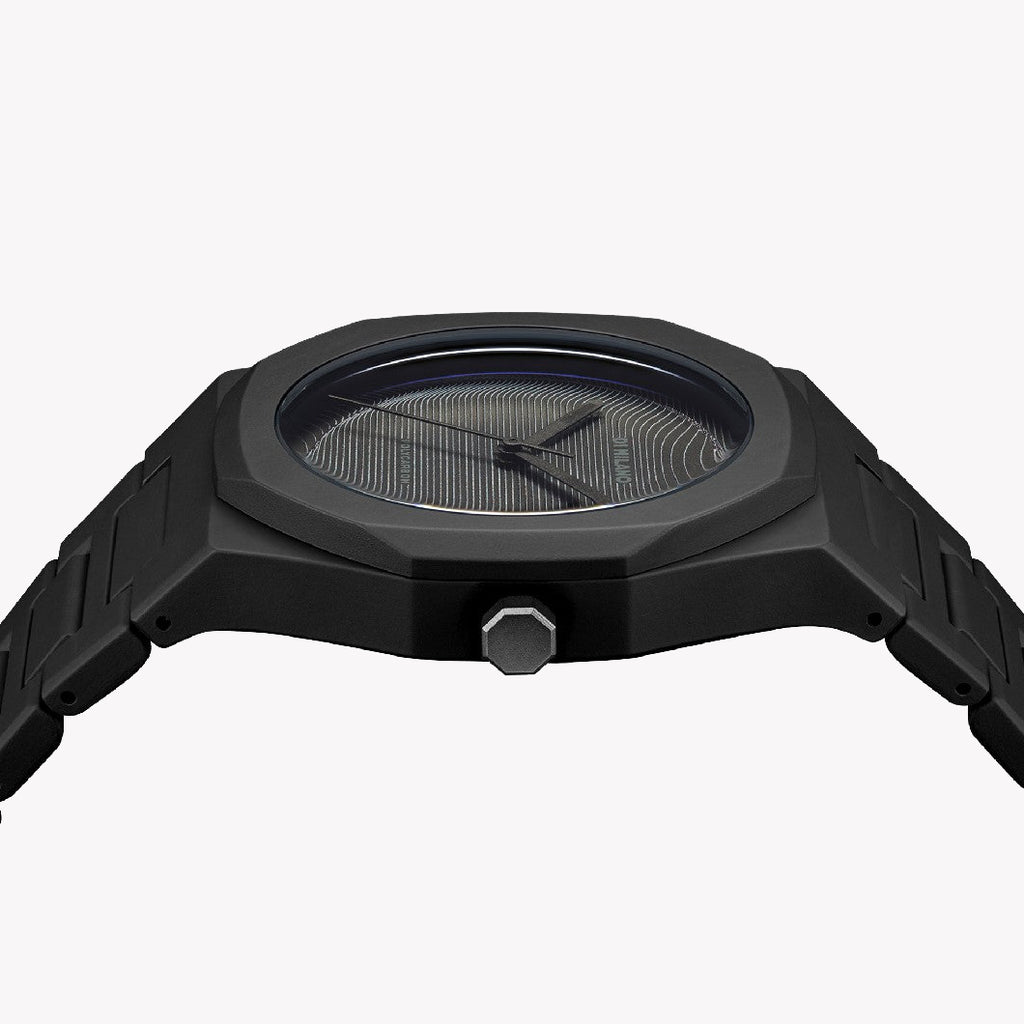D1 MILANO Men's Black Polycarbonate Watch | D1-PCBJ23