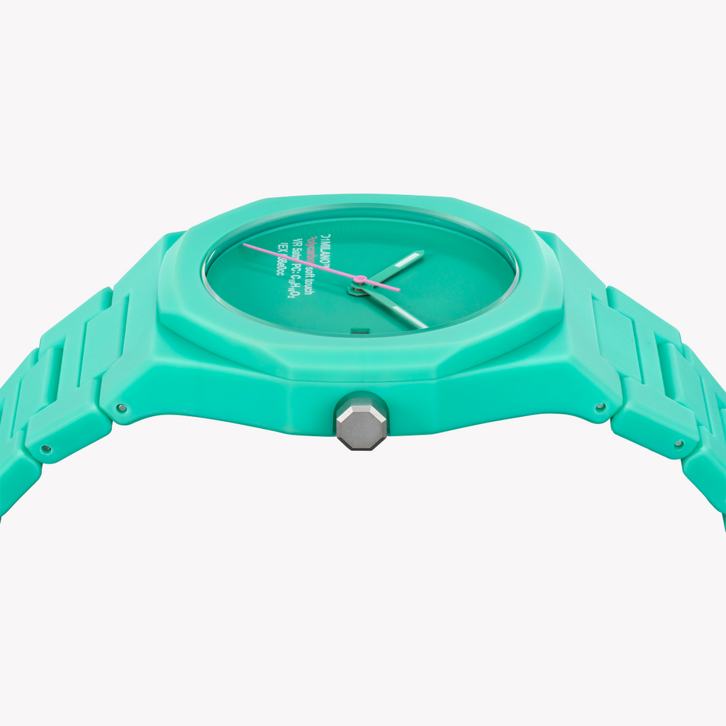 D1 MILANO Men's Green Polycarbonate Watch | D1-PCBJ31