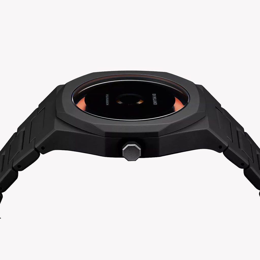 D1 MILANO Men's Black Polycarbonate Watch | D1-PCBJ27