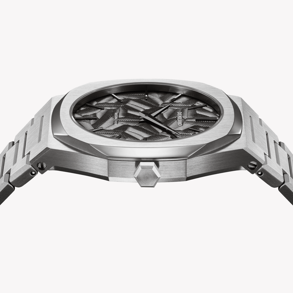 D1 MILANO Men's Stainless Steel Silver/Black Watch | D1-UTBJ32