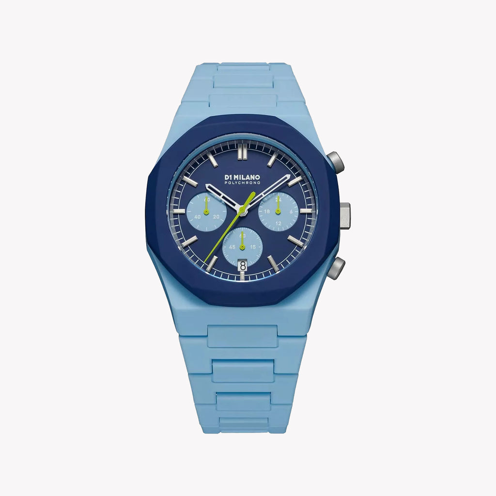 D1 MILANO Men's Blue Polycarbonate Watch | D1-PHBJ03