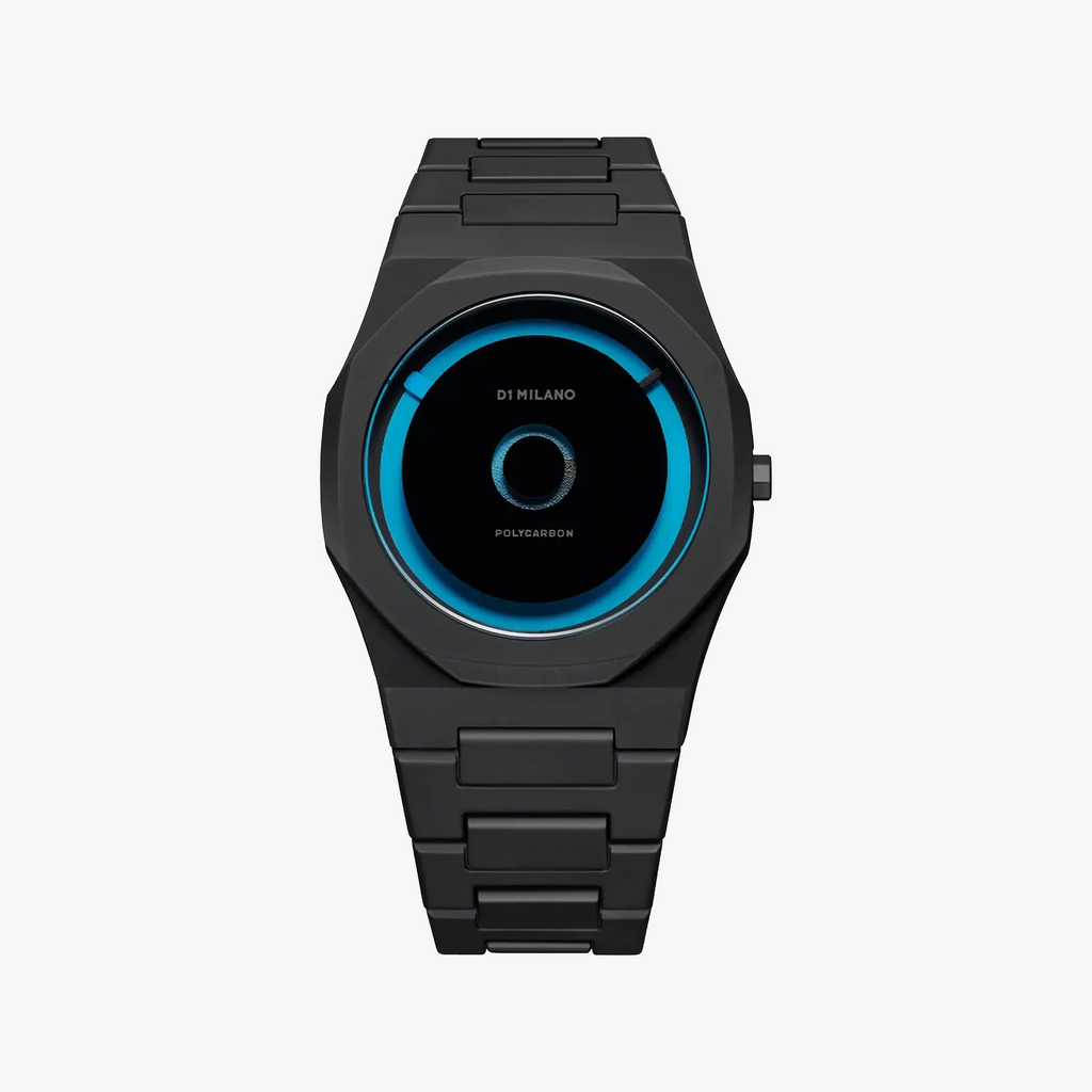 D1 MILANO Men's Black Polycarbonate Watch | D1-PCBJ28