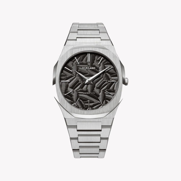 D1 MILANO Men's Stainless Steel Silver/Black Watch | D1-UTBJ32 by i-watch