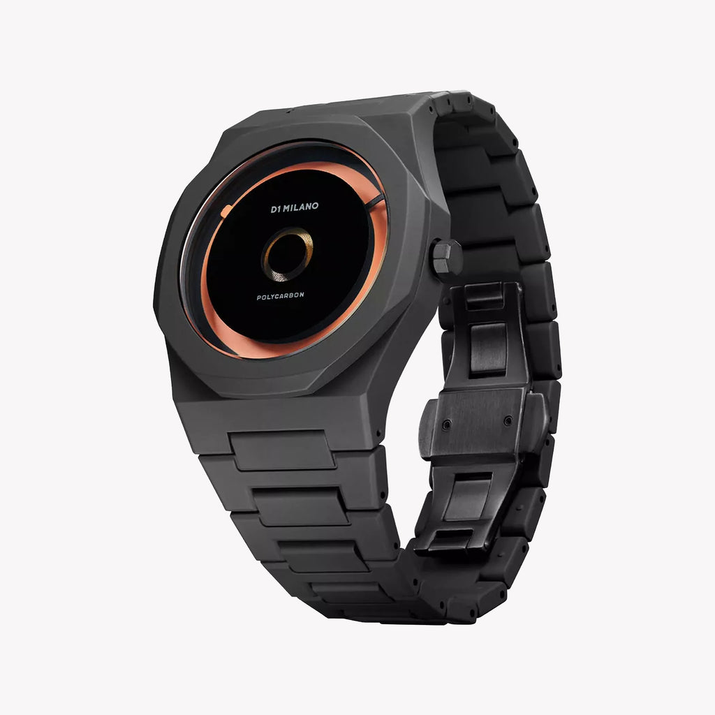 D1 MILANO Men's Black Polycarbonate Watch | D1-PCBJ27