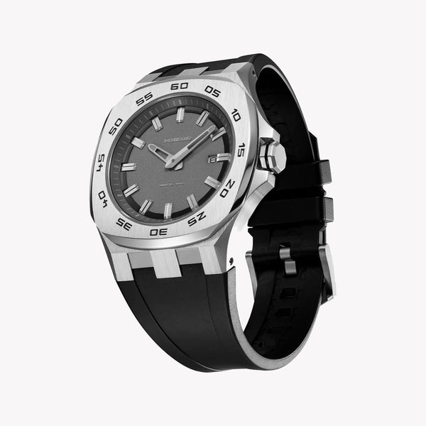 D1 Milano Men's Stainless Steel/Black Silicone Watch | D1-DTRJ01 by i-watch