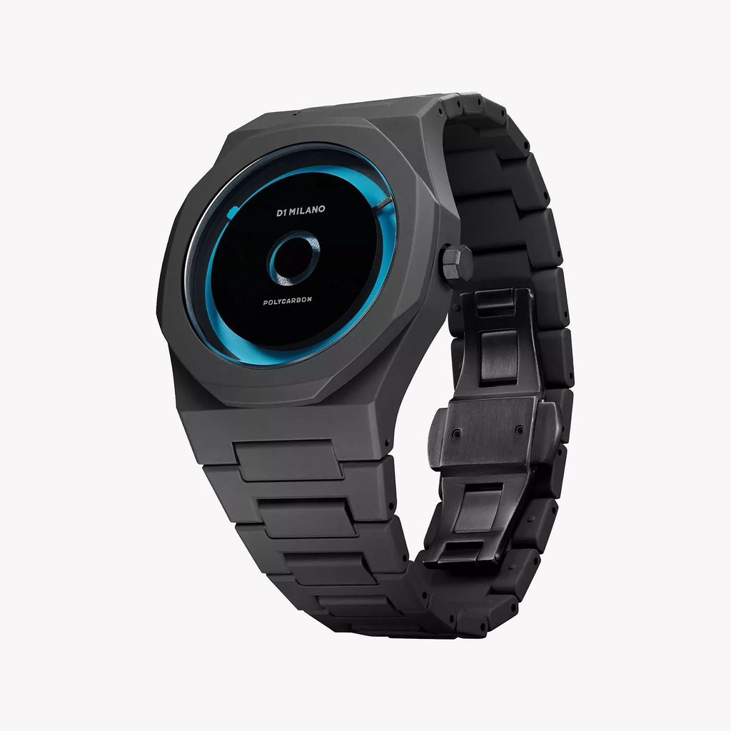 D1 MILANO Men's Black Polycarbonate Watch | D1-PCBJ28