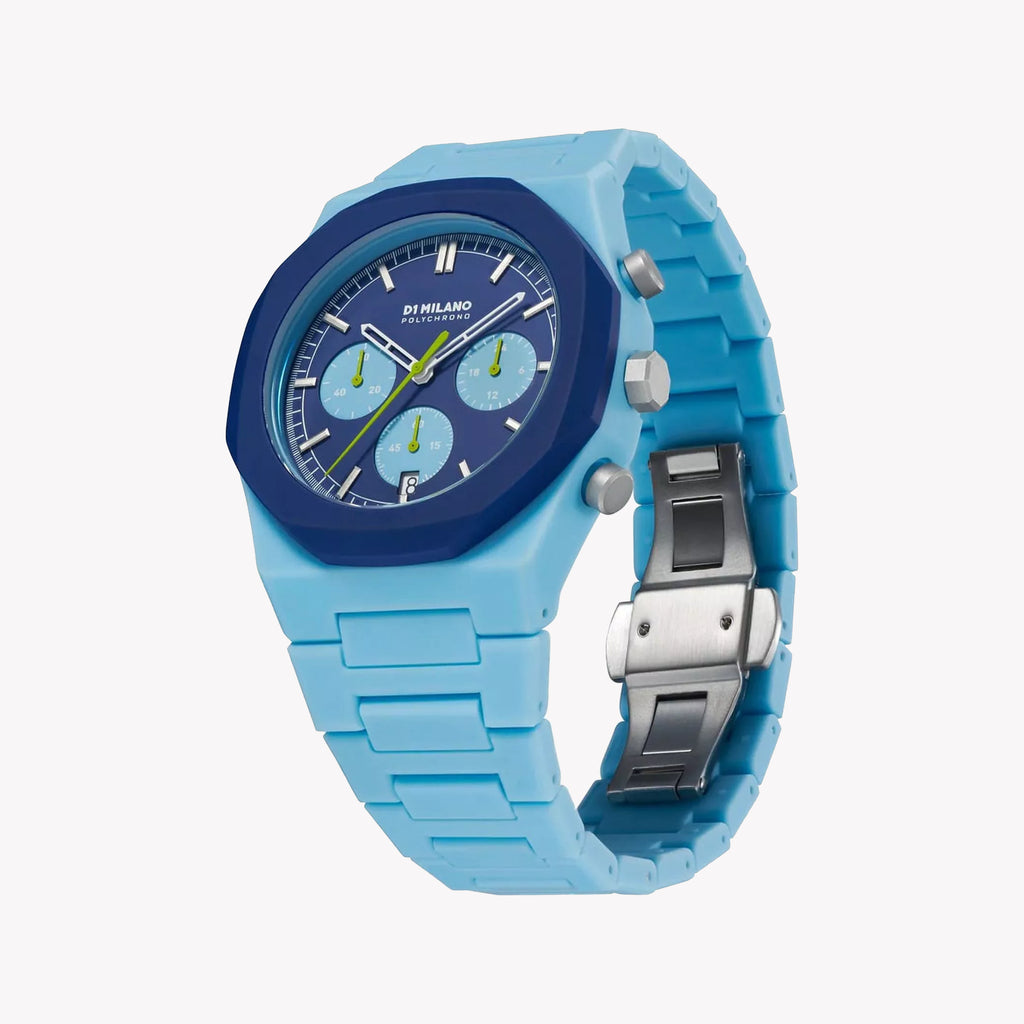 D1 MILANO Men's Blue Polycarbonate Watch | D1-PHBJ03