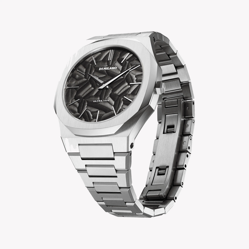 D1 MILANO Men's Stainless Steel Silver/Black Watch | D1-UTBJ32 by i-watch