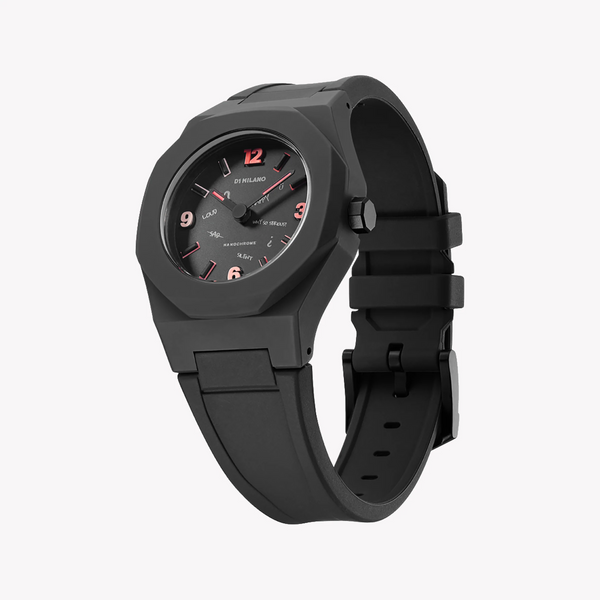D1 MILANO Unisex Silicone Black Watch | D1-NCRJ04 by i-watch