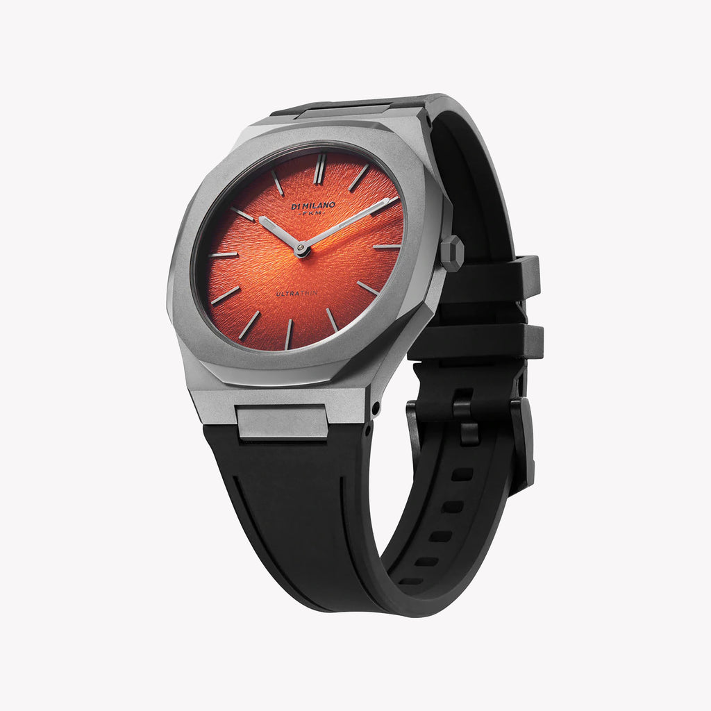 D1 MILANO Men's Grey Stainless Steel & Brown Dial Watch | D1-UTRJ01