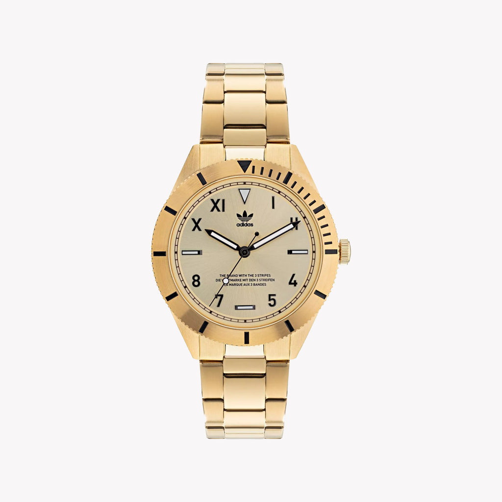 Adidas Men's Gold Stainless Steel Watch | Model Aofh22062