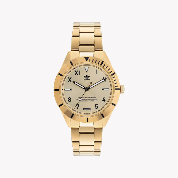Adidas Men's Gold Stainless Steel Watch | Model Aofh22062 by i-watch