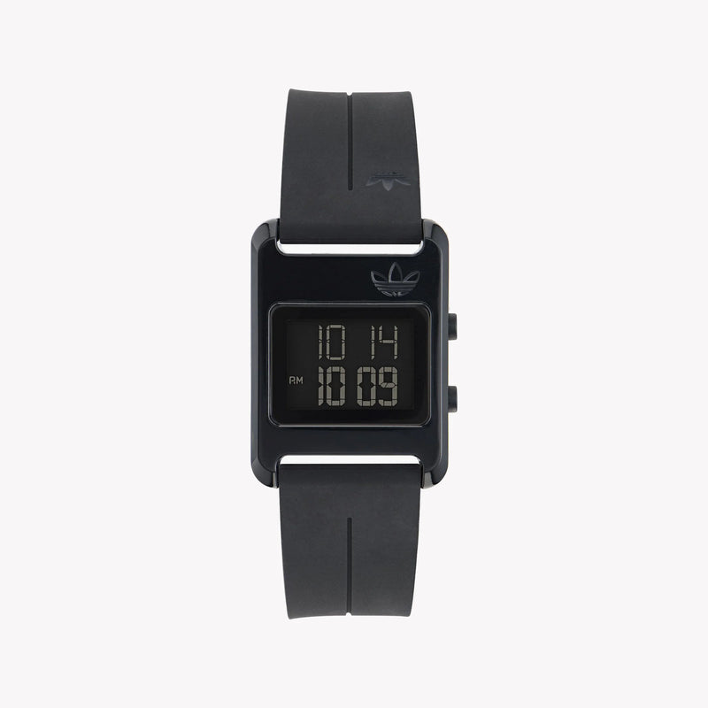 Adidas Unisex Black Silicone Digital Watch | Aost23568 by i-watch