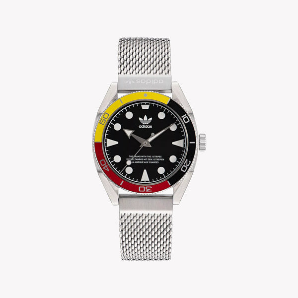 Adidas Men's Stainless Steel Watch, Silver/Black | Aofh22502 by i-watch