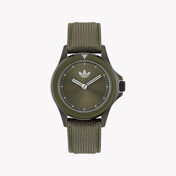 Adidas Unisex Green Fabric & Stainless Steel Watch | Aofh23017 by i-watch