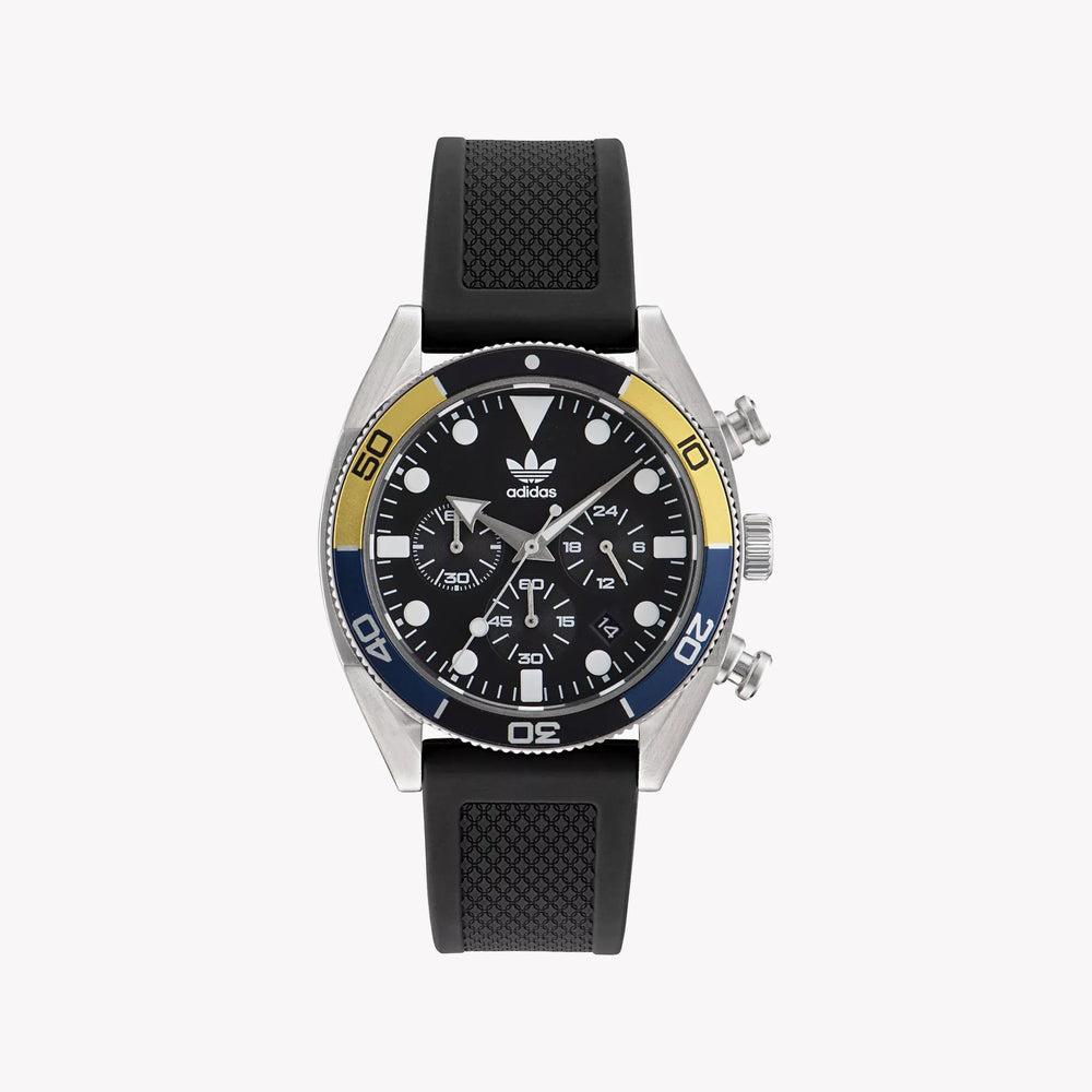 Adidas Men's Stainless Steel Black Silicone Watch | Aofh23003 by i-watch