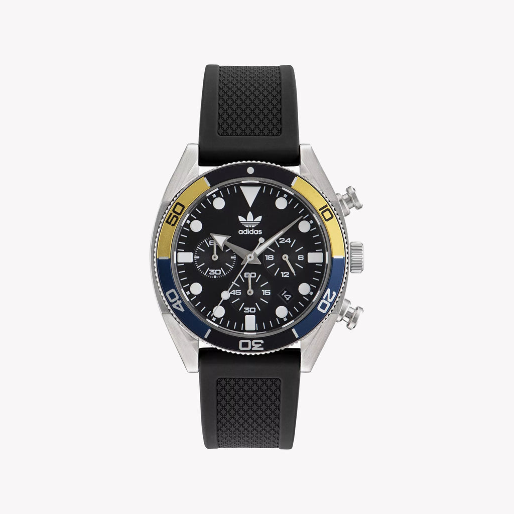 Adidas Men's Stainless Steel Black Silicone Watch | Aofh23003