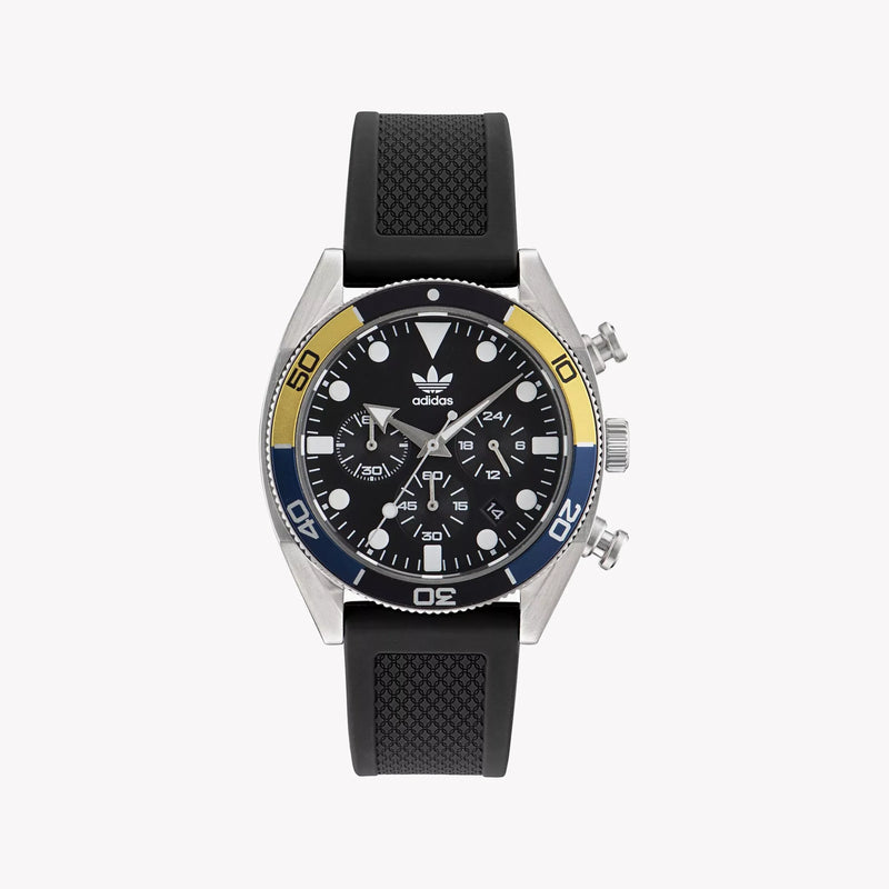 Adidas Men's Stainless Steel Black Silicone Watch | Aofh23003 by i-watch