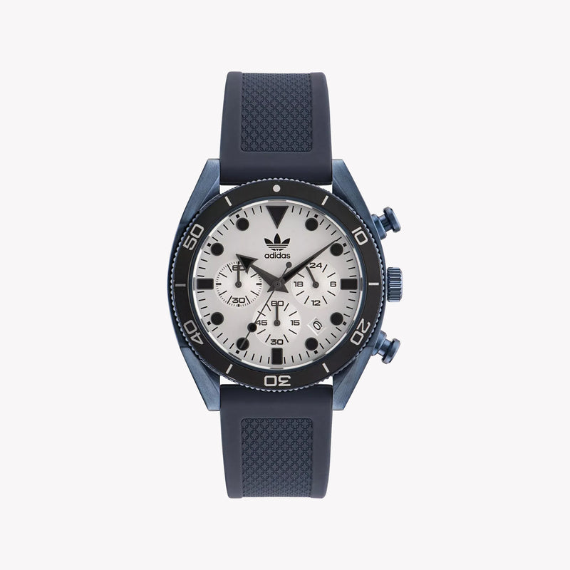 Adidas Unisex Sports Watch, Blue Silicone/Stainless Steel | Aofh23004 by i-watch
