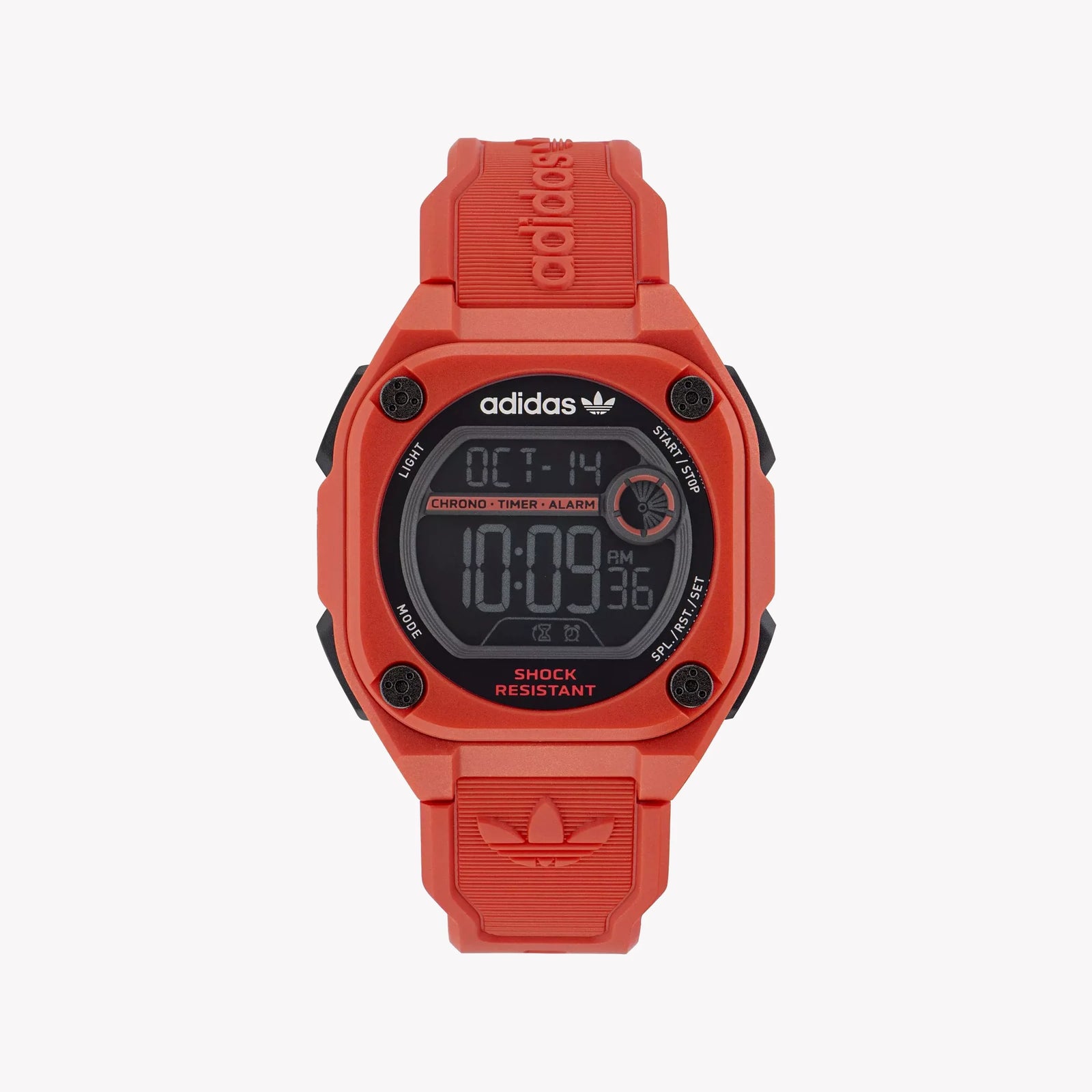 Adidas Unisex Red Silicone Digital Watch | Aost23063 by i-watch