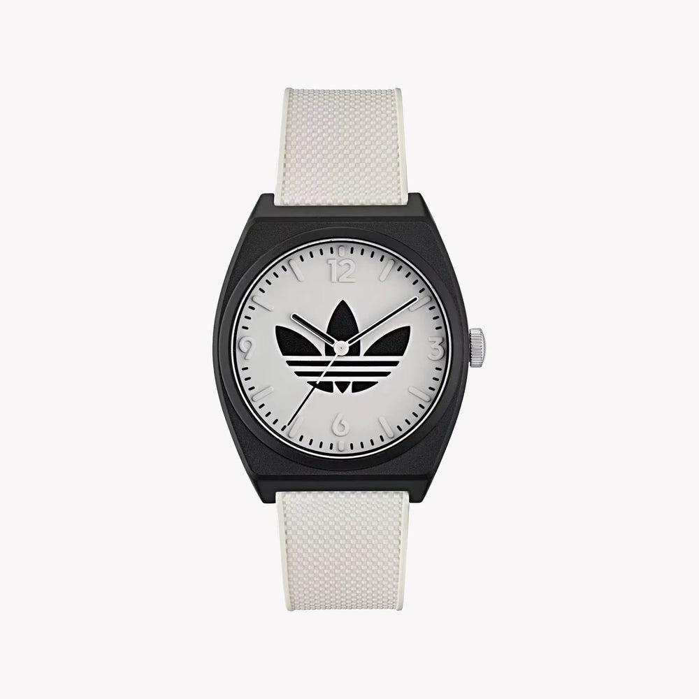 Adidas Unisex Black Resin & White Rubber Watch | Aost23549 by i-watch
