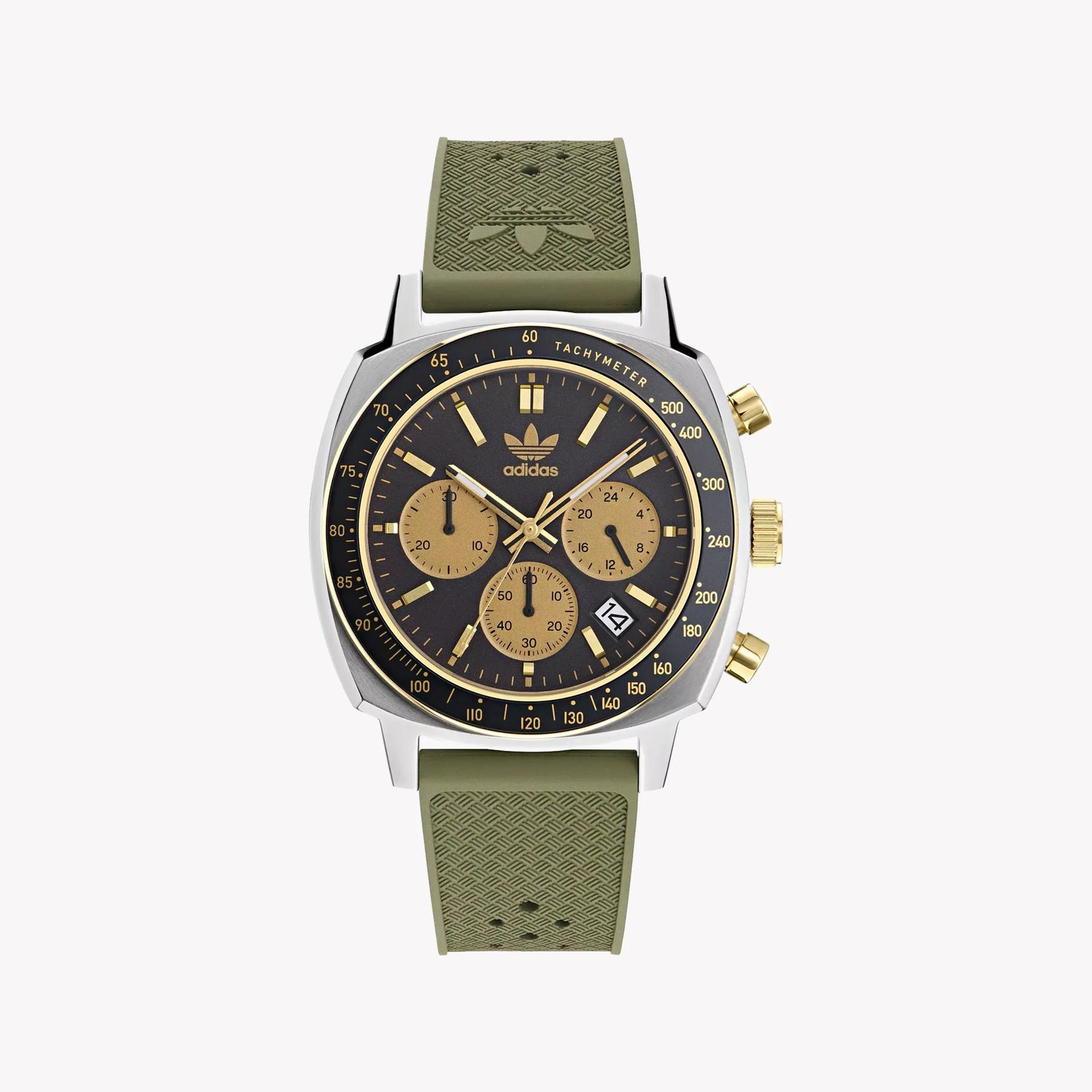 Adidas Unisex Stainless Steel/Green Rubber Watch | Aofh23504 by i-watch