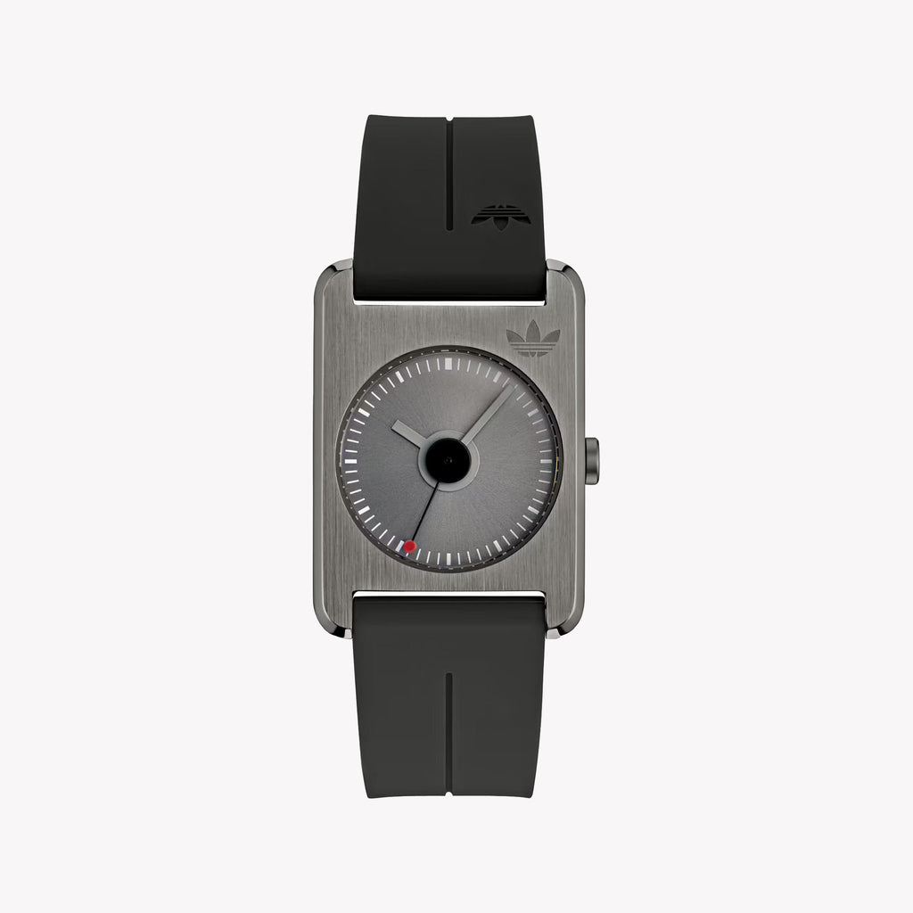 Adidas Unisex Grey Silicone & Stainless Steel Watch | Aost23563