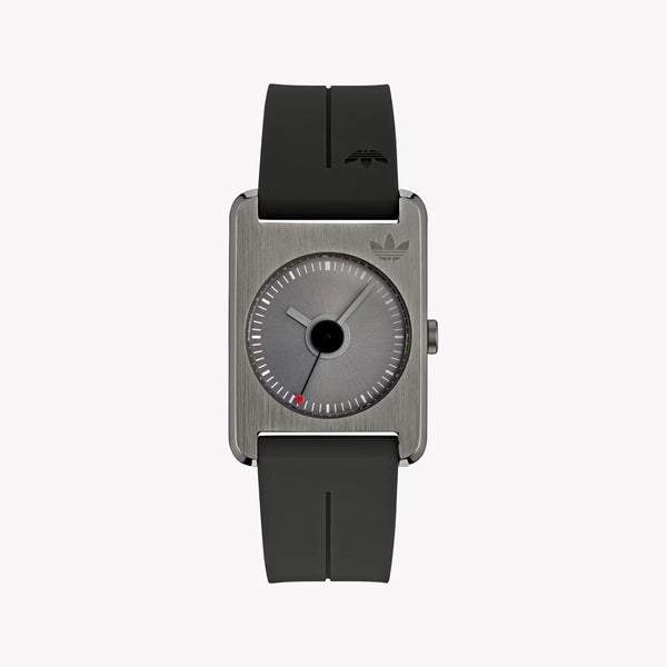 Adidas Unisex Grey Silicone & Stainless Steel Watch | Aost23563 by i-watch