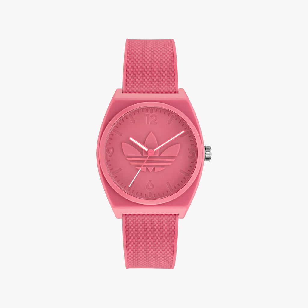 Adidas Women's Pink Rubber Watch | Aost22036