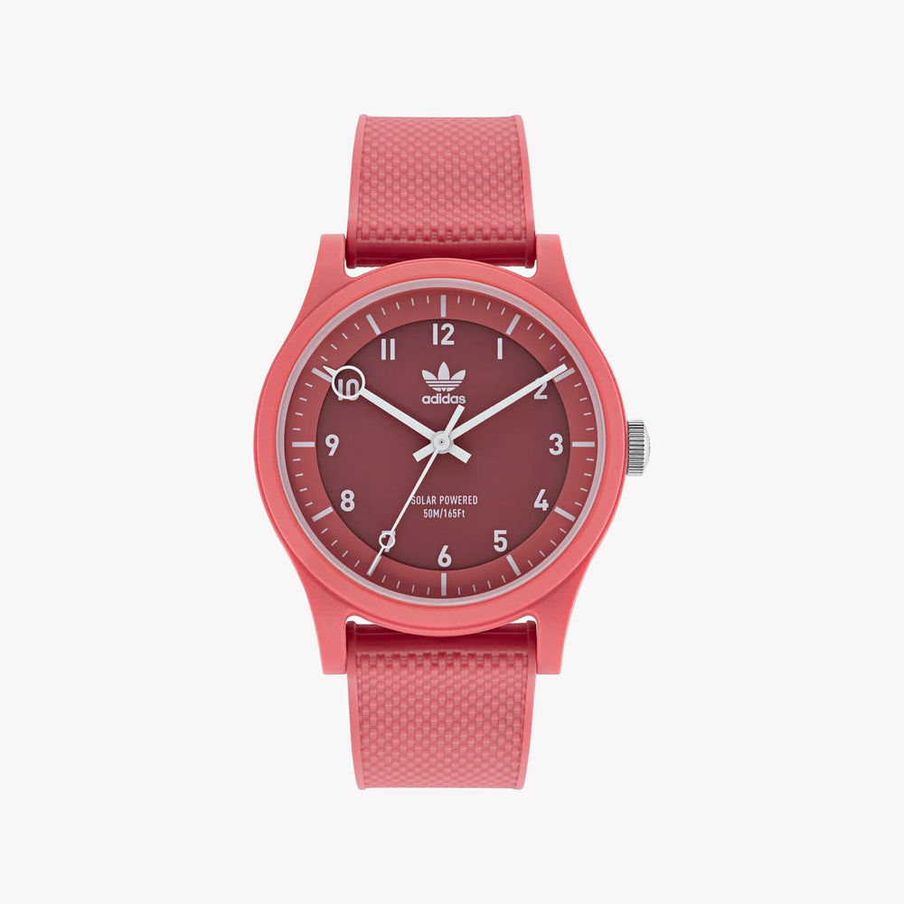 Adidas Women's Red Rubber Watch, Synthetic | Aost22046 by i-watch