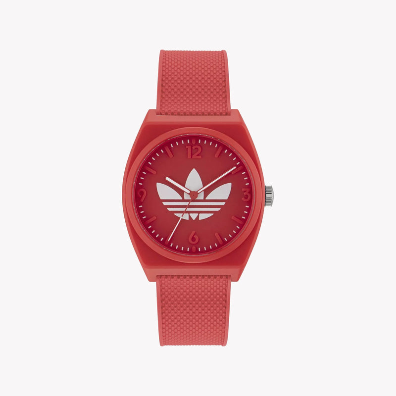 Adidas Unisex Red Resin Watch | Aost23051 by i-watch