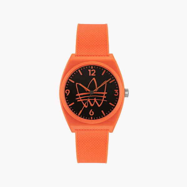 Adidas Unisex Orange Rubber Watch | Aost22562 by i-watch