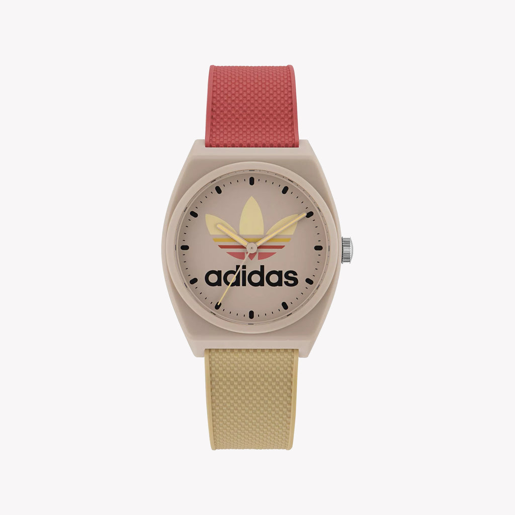 Adidas Unisex Resin Multicolor Watch, Beige | Aost23056